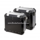 Panniers Black (Left + Right Bags) for R1200GS 2004-2012 LOCKS + MOUNTS